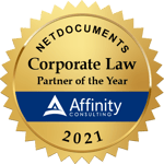 2021 NetDocuments Corporate Partner of the Year - Affinity Consulting Group